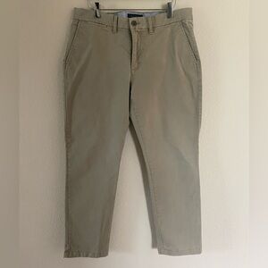 Tommy Hilfiger Men’s Flat Front Stretch Regular Fit Khaki Chino Pants Size 34x29